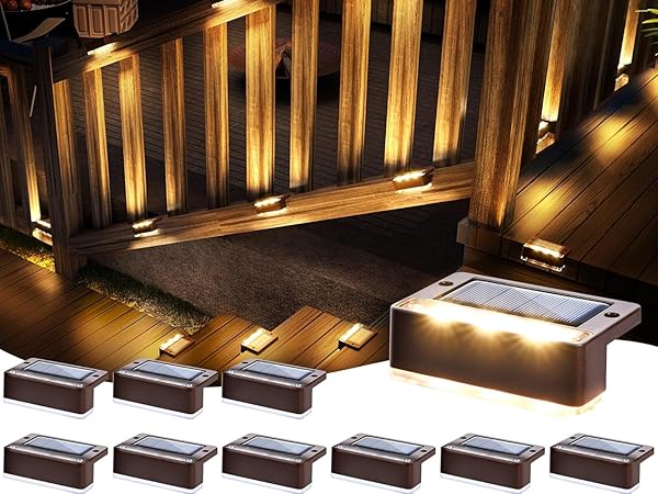 Waterproof LED Solar Powered Deck Stair Outdoor Light
