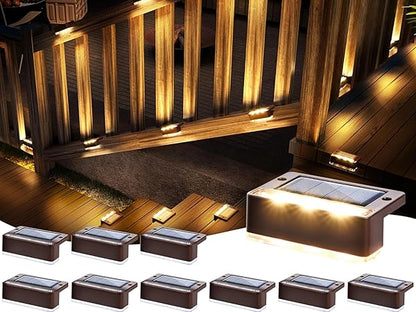 Waterproof LED Solar Powered Deck Stair Outdoor Light