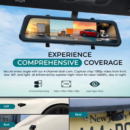 4K Smart Mirror Dash Cam Pro