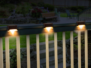 Waterproof LED Solar Powered Deck Stair Outdoor Light