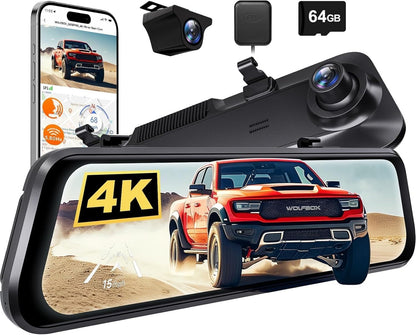 4K Smart Mirror Dash Cam Pro
