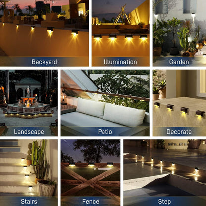 Waterproof LED Solar Powered Deck Stair Outdoor Light