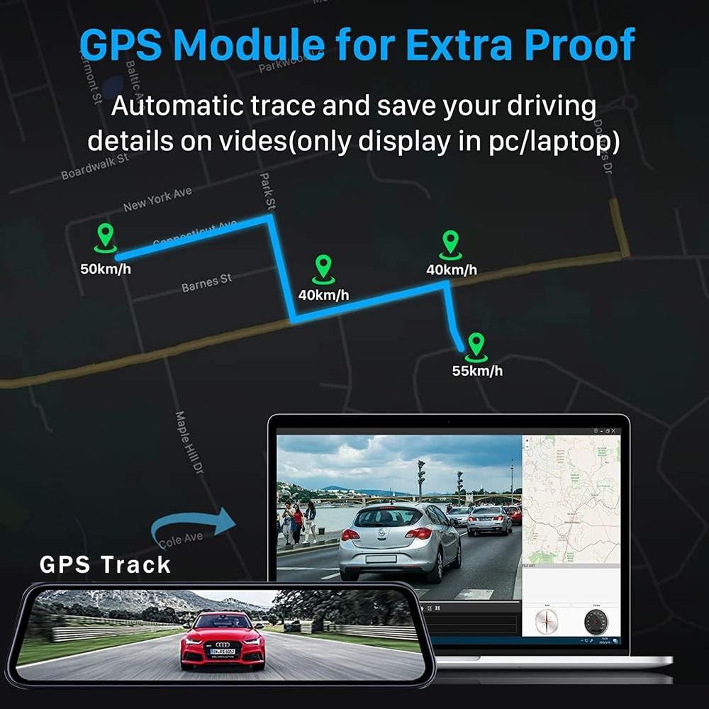4K Smart Mirror Dash Cam Pro