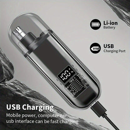 Electric Compact Ear & Nose Hair Trimmer | Digital Display